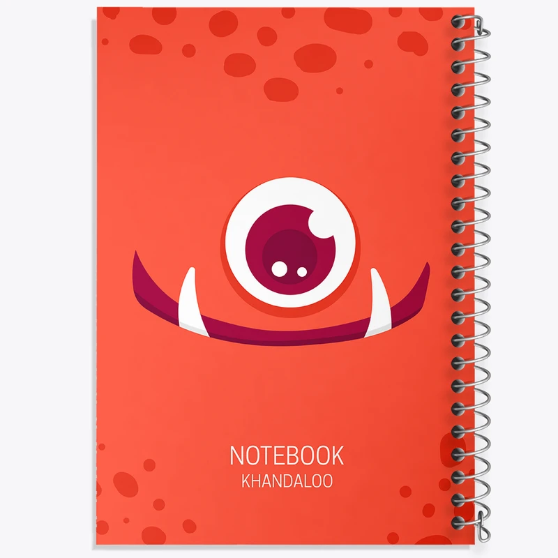 دفتر نقاشی 50 برگ خندالو طرح هیولای بامزه کد N686