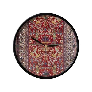 ساعت دیواری مدوپد طرح فرش اصفهان درختی جنگلی مدل C-esfehan01