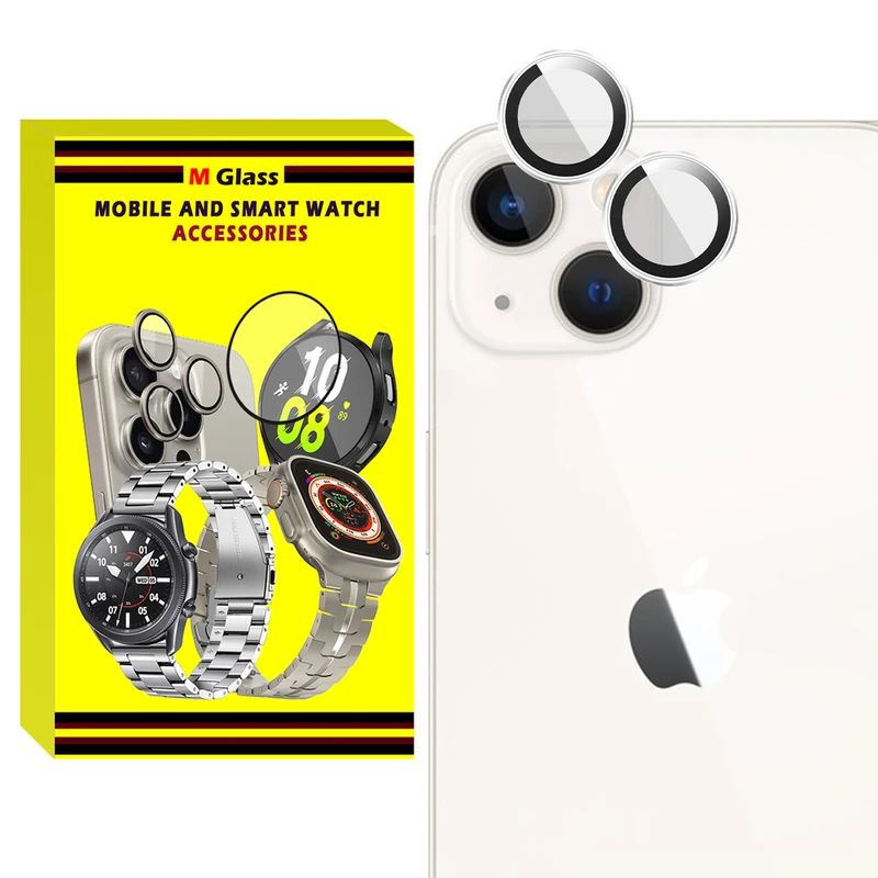 محافظ لنز دوربین ام‌گلس مدل RNG MTL MG مناسب برای گوشی موبایل اپل iPhone 13