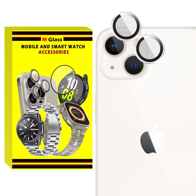 محافظ لنز دوربین ام‌گلس مدل RNG MTL MG مناسب برای گوشی موبایل اپل iPhone 13