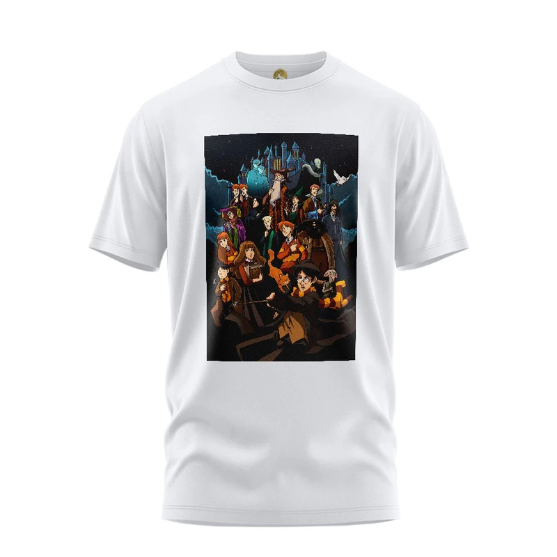 تی شرت آستین کوتاه مردانه هومرو مدل TW161 طرح هری پاتر