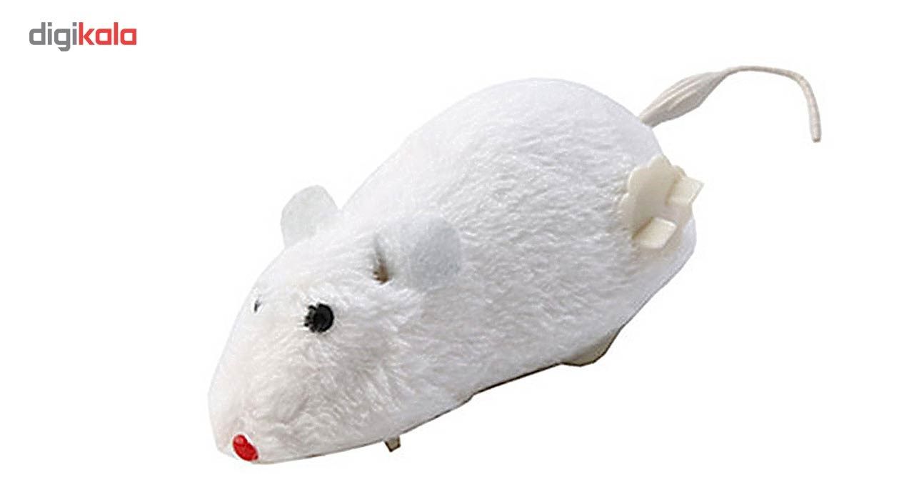 اسباب بازی گربه موش کوکی مدل Clockwork Plush Mouse-W