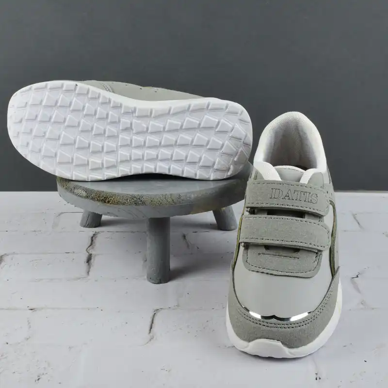 کفش تمرین  مدل آنتونی چسبی GRY.3550