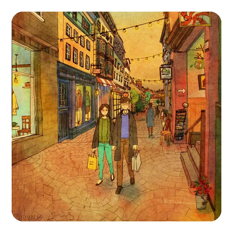 مگنت طرح عاشقانه کارتونی مدل mg10091