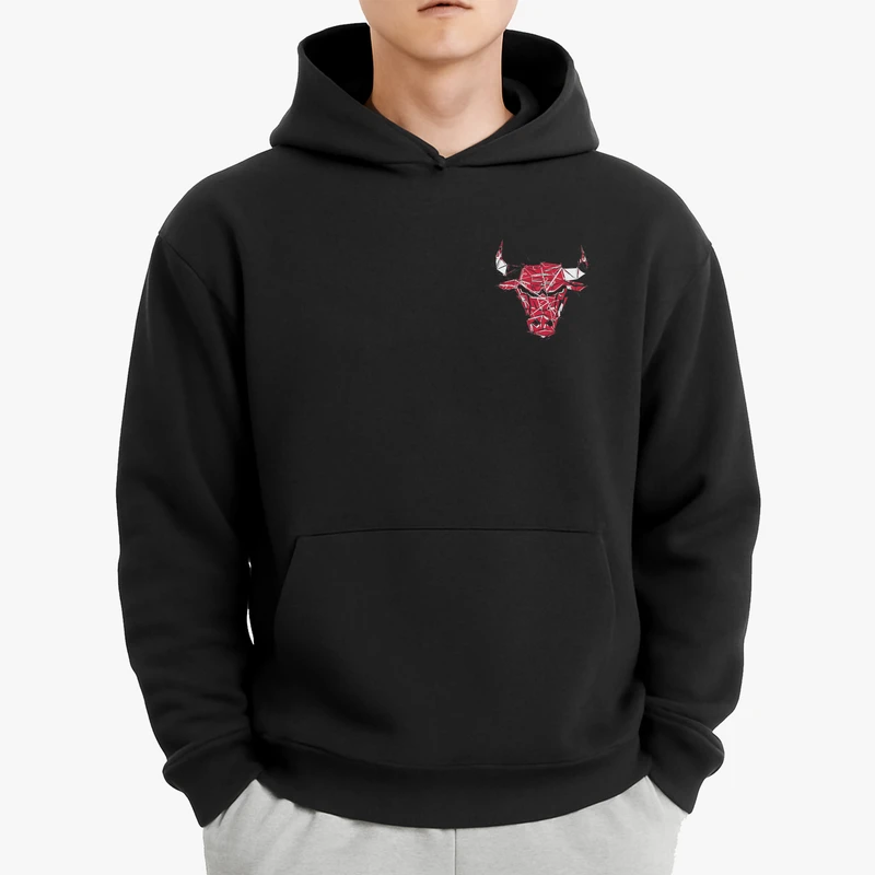 هودی مردانه باهرپوش شرق مدل ساده اسپرت بسکتبال شیکاگو کد mo421