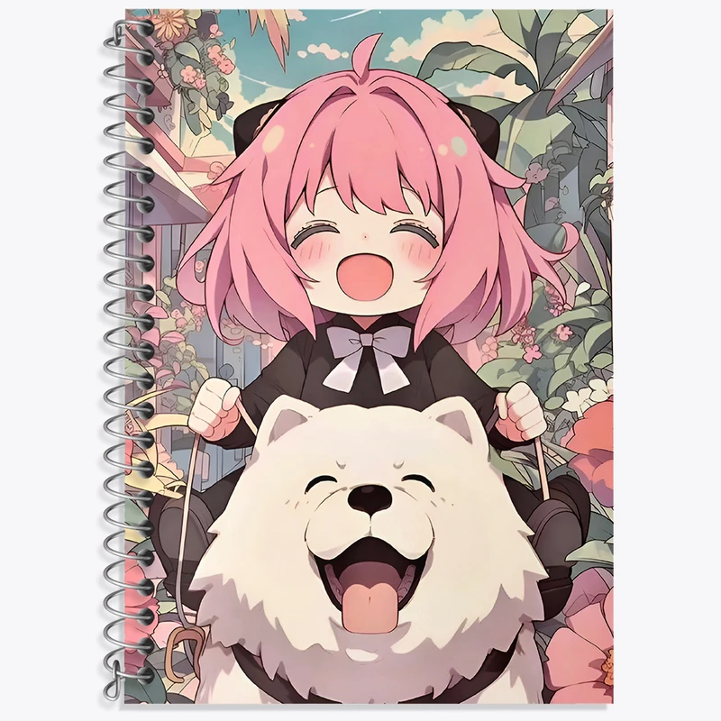 دفتر زبان 50 برگ خندالو مدل سه خط طرح آنیا انیمه اسپای ایکس کد N4664