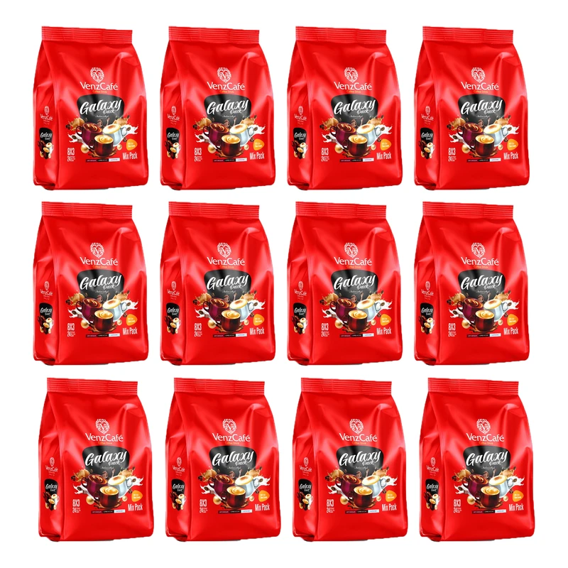 کافی میکس گلکسی مخلوط ونزکافه بسته 12 عددی