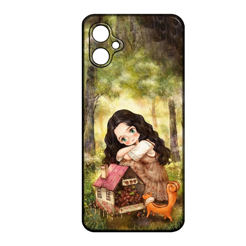 کاور طرح دخترانه کد 285 مناسب برای گوشی موبایل سامسونگ Galaxy A04