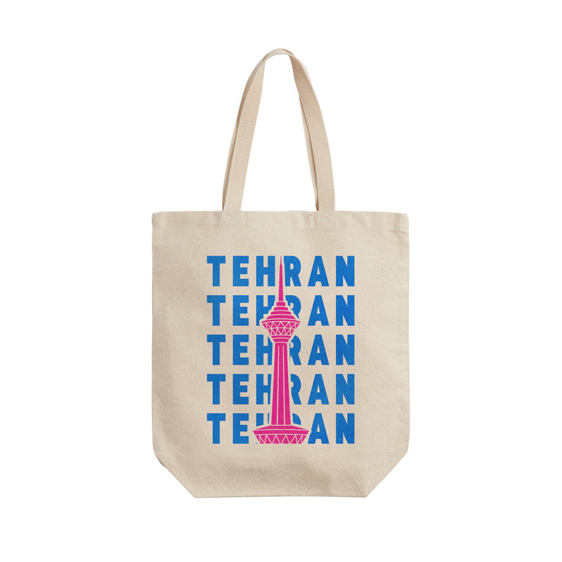 ساک خرید ترمه طراحان ایده مدل نماد برج میلاد تهران کد map0124 - L