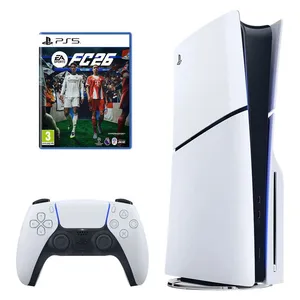 کنسول بازی سونی مدل PlayStation 5 Slim ریجن اروپا سری 2016A نسخه دیسک‌خور ظرفیت یک ترابایت به همراه بازی EA SPORTS FC 26