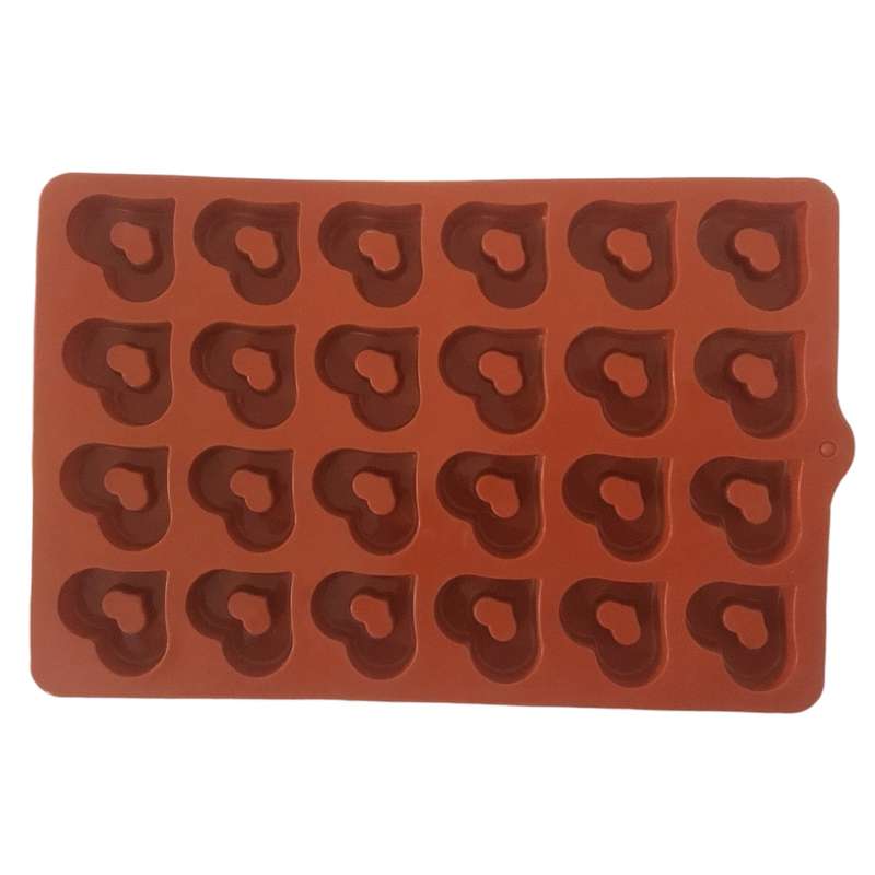 قالب شکلات مدل سیلیکونی طرح قلب کد a34 