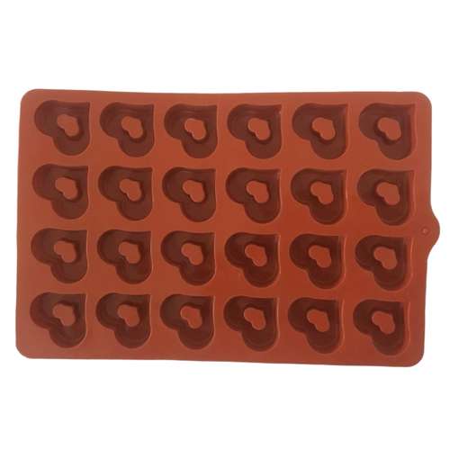 قالب شکلات مدل سیلیکونی طرح قلب کد a34 