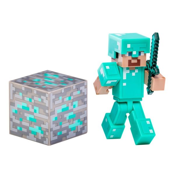 ساختنی مدل Minecraft Steve with Diamond Armor کد 01