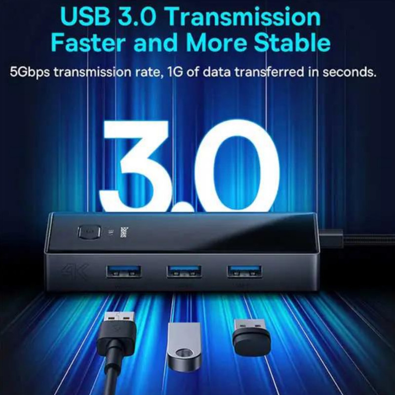 هاب 5 پورت usb-cبیسوس مدل wkjz010113