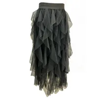 دامن زنانه مدل والان دار بلند کد bb100