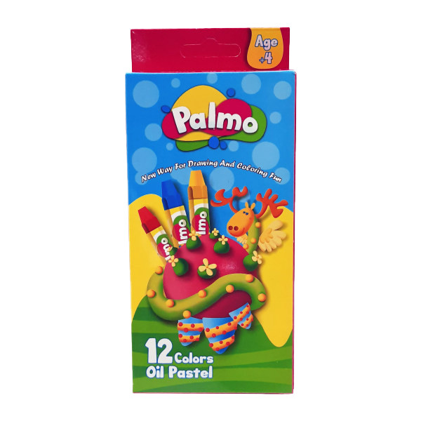 پاستل روغنی 12 رنگ پالمو کد L506