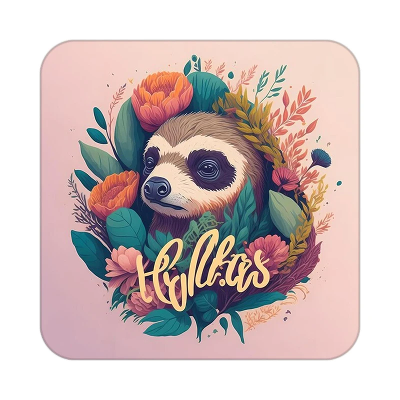 زیر لیوانی کاکتی طرح حیوانات رنگی مدل mp26988