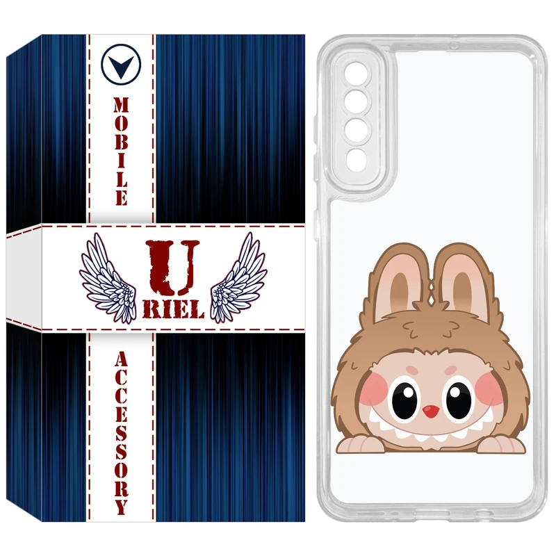 کاور یوریل مدل Clear کد 143 طرح لبوبو Labubu مناسب برای گوشی موبایل سامسونگ Galaxy A50 / A50S / A30S