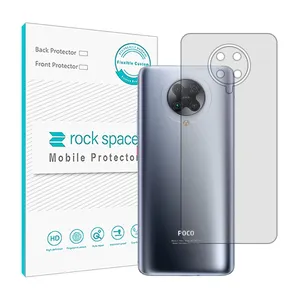 Transparent Rockspace HyGEL model phone back protector suitable for Xiaomi Poco F2 Pro mobile phone
