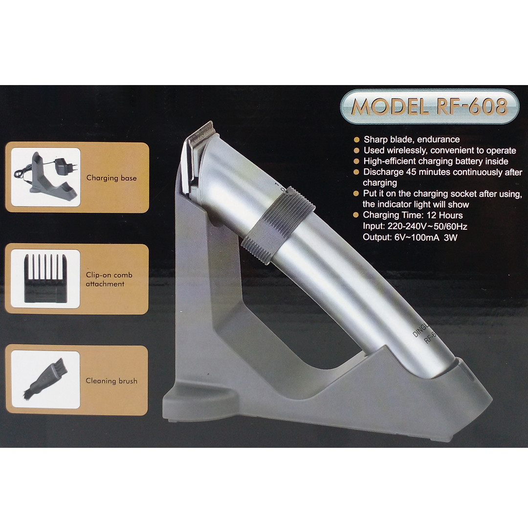 ماشین اصلاح موی سر و صورت دینگ لینگ مدل RF-608 ماشین اصلاح موی سر و صورت دینگ لینگ مدل RF-608
