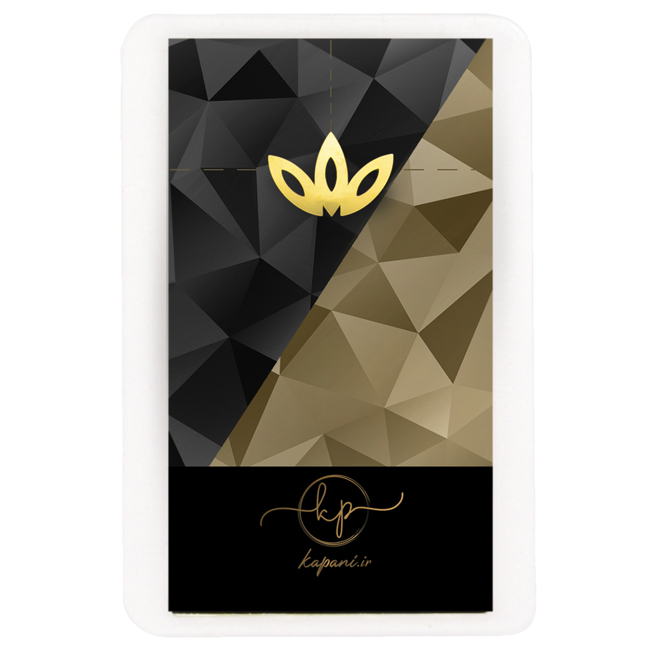 طلا گرمی 18 عیار کاپانی مدل گل کد kc008-p5 بسته 5 عددی