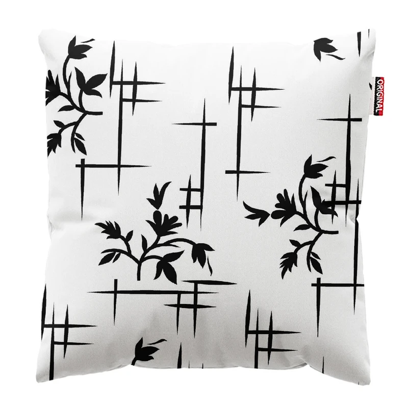 کوسن پاد آفرین طرح گل زیبا کد 1536 سایز 30*30 سانتی متر