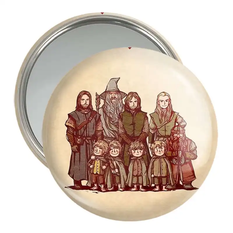 آینه جیبی خندالو طرح ارباب حلقه ها کد 4756