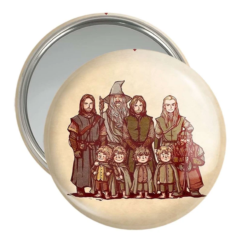 آینه جیبی خندالو طرح ارباب حلقه ها کد 4756