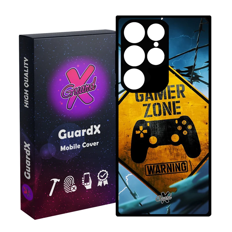کاور گارد ایکس طرح Gamer مدل Glass10015 مناسب برای گوشی موبایل سامسونگ Galaxy S24 Ultra