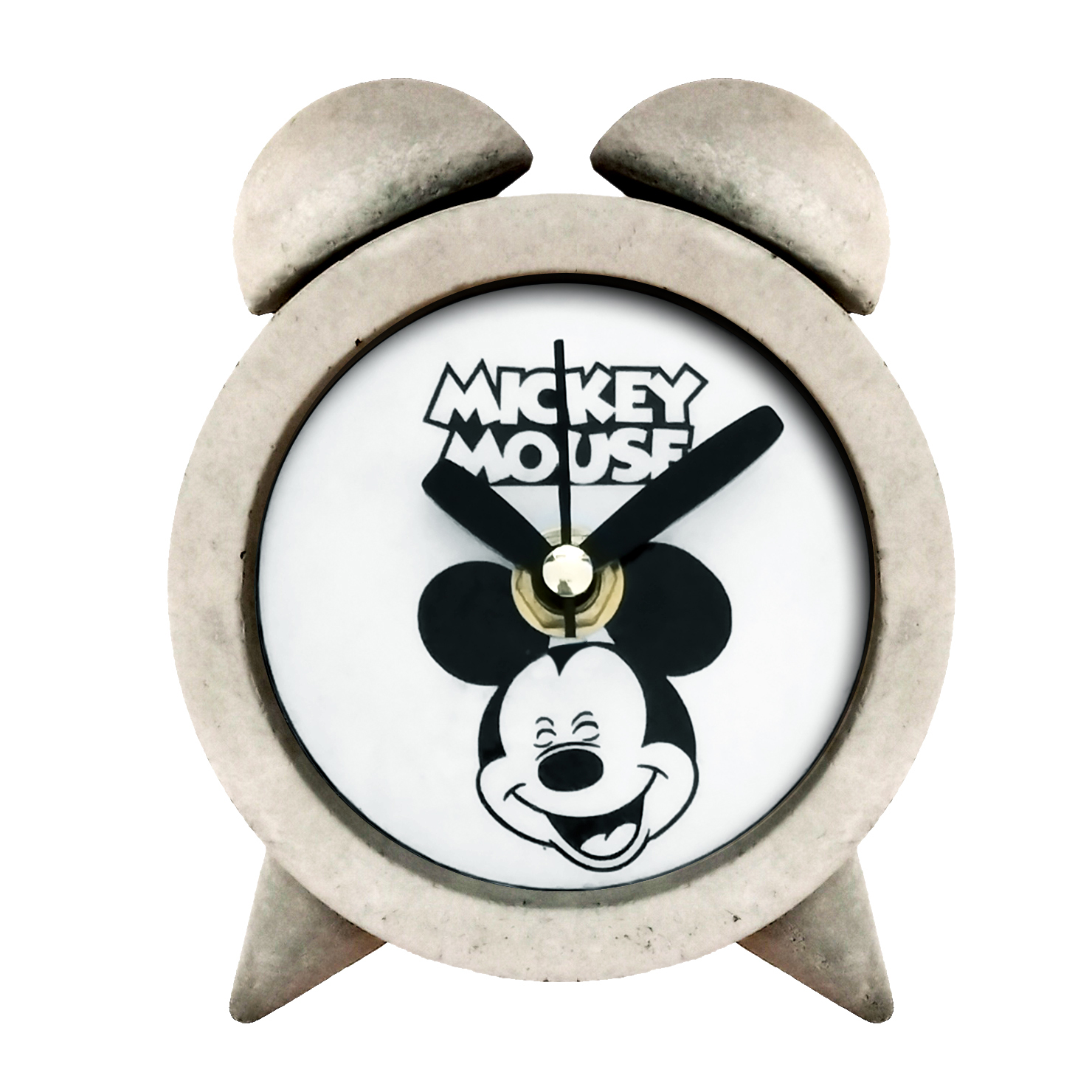 ساعت رومیزی بتنی مدل mickey mouse