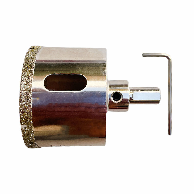 مته گردبر شیشه و سرامیک تیتان پرو مدل TPS65 سایز 65 میلی متر به همراه مته راهنما