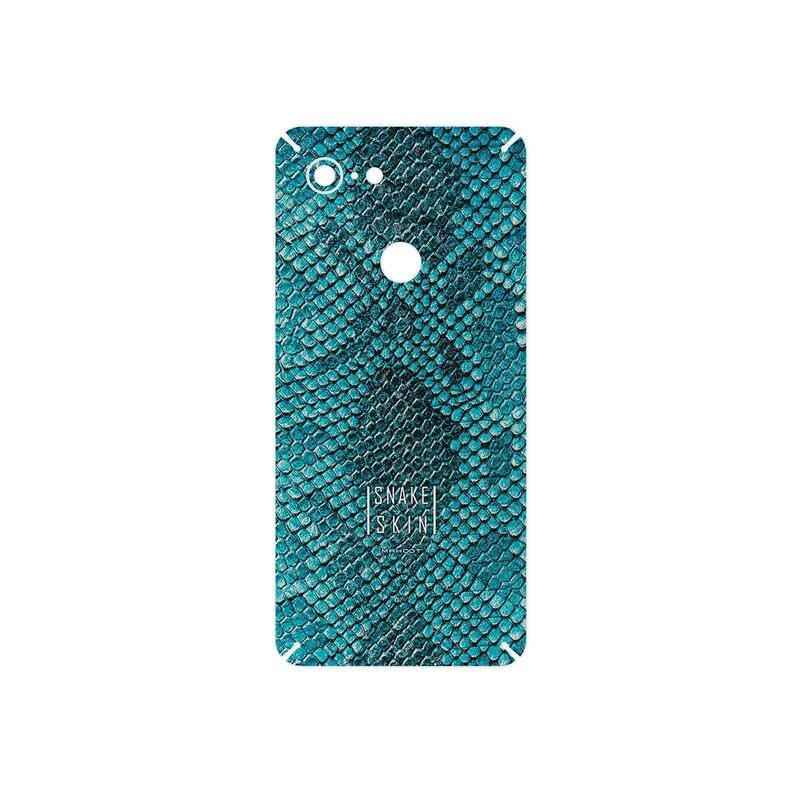 برچسب پوششی ماهوت مدل Blue Snake Skin مناسب برای گوشی موبایل گوگل Pixel 3