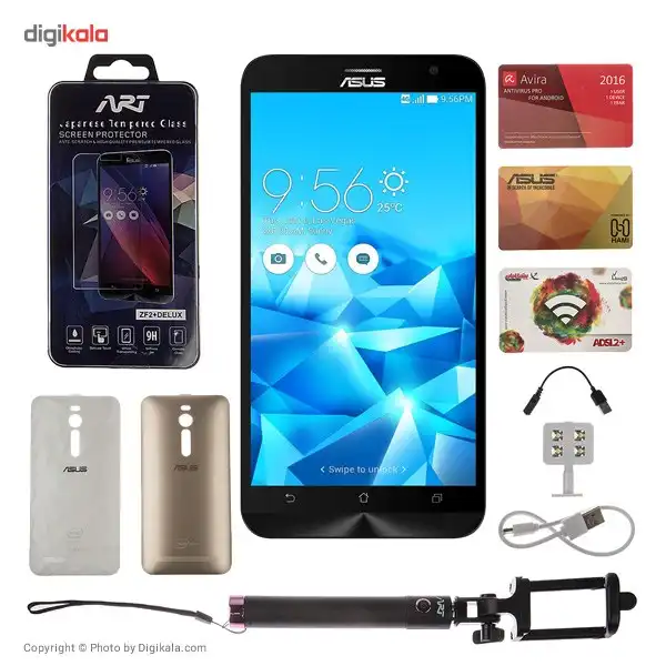 گوشی موبایل ایسوس مدل Zenfone 2 Plus Deluxe دو سیم‌کارت ظرفیت 64 گیگابایت به همراه باندل Miracle