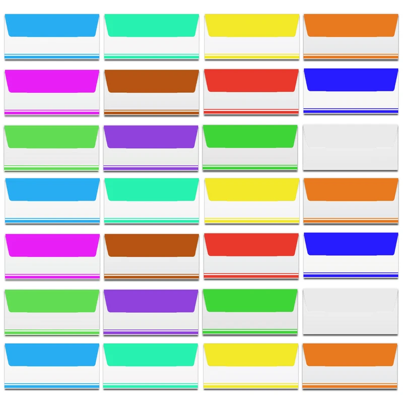 پاکت نامه مدل hi color بسته 28 عددی