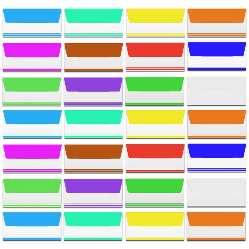 پاکت نامه مدل hi color بسته 28 عددی