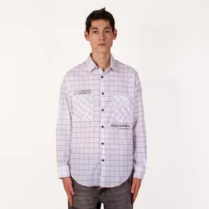 پیراهن آستین بلند مردانه ان سی نو مدل چهارخانه رونی