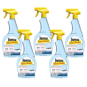 شیشه پاک کن جانسو مدل glasscleaner حجم 500 میلی لیتر مجموعه 5 عددی