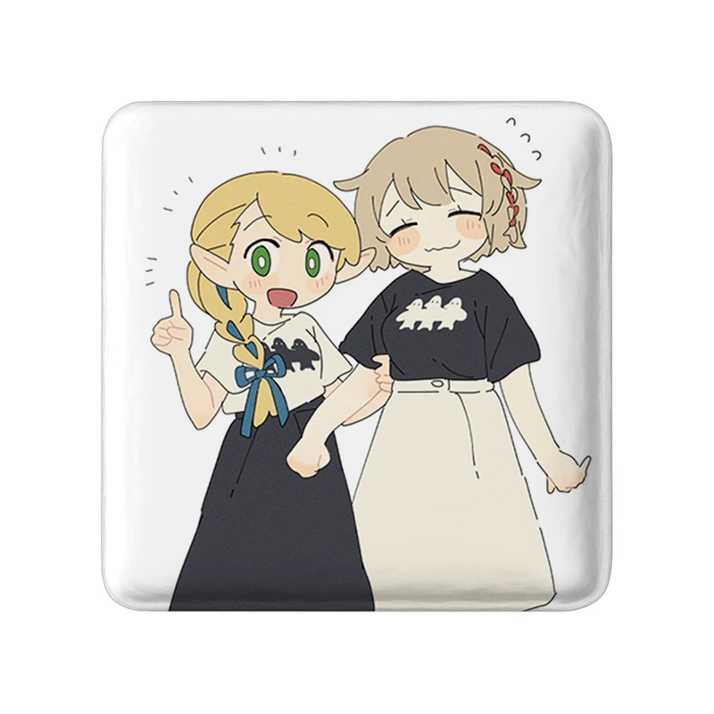 مگنت خندالو طرح فالین و مارسیل انیمه خوشمزه در سیاه چال مدل مربعی کد 35900