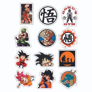 استیکر لپ تاپ توییجین و موییجین طرح Dragon Ball کد 02 مجموعه 12 عددی