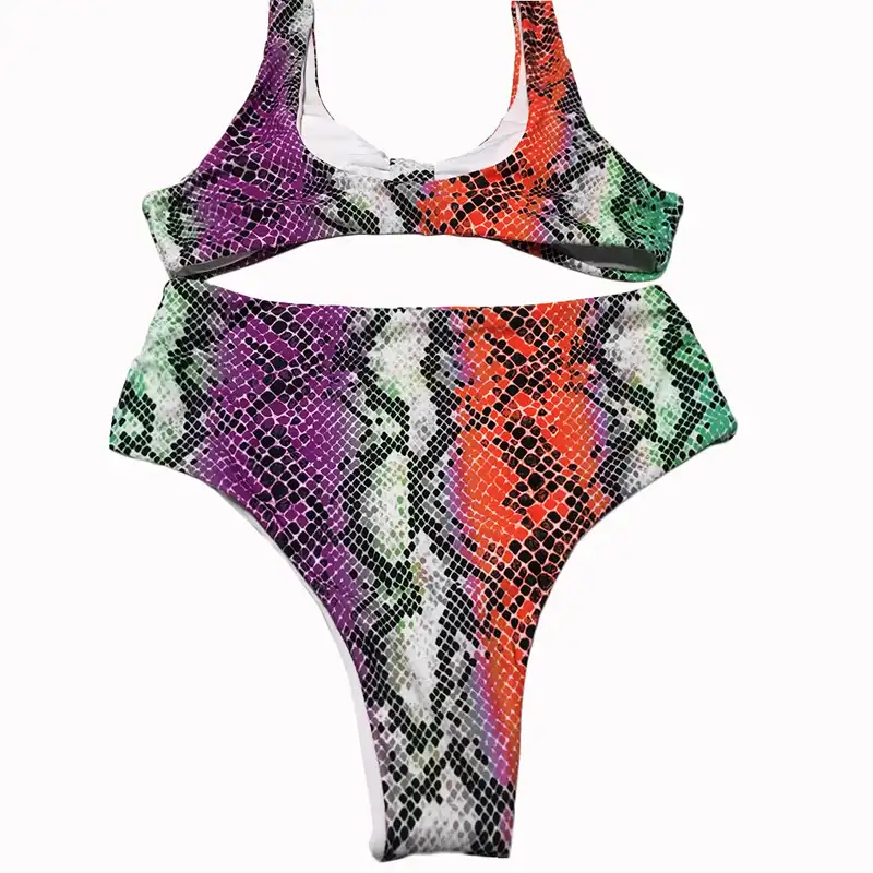 مایو زنانه شین مدل پوست ماری کد She-005