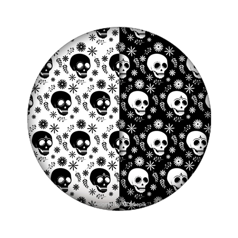 استیکر تزئینی موبایل مدل جمجمه کد 3364