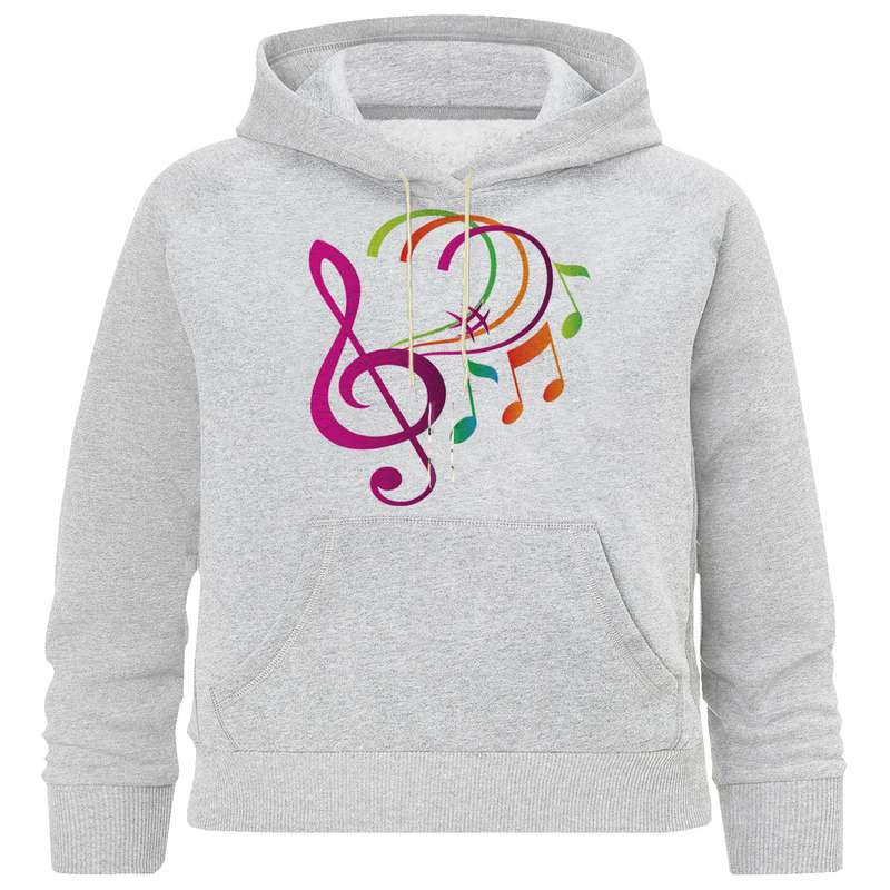 هودی دخترانه مدل M  34 نت موسیقی