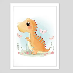 استیکر و تابلو کودک و نوزاد جیک جیک مدل دایناسور کوچولو کد G-1