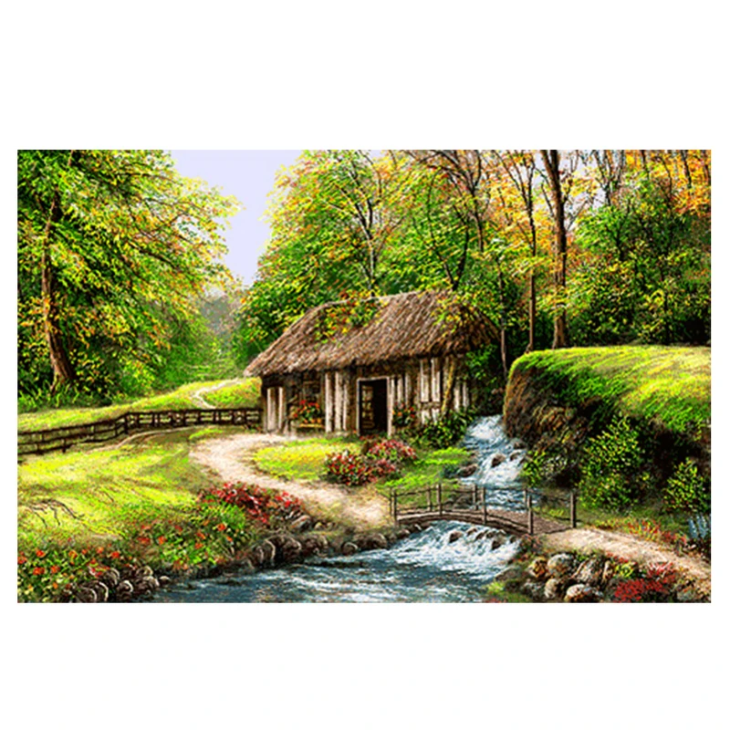 نخ و نقشه تابلوفرش طرح منظره کد 23236