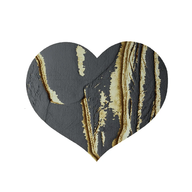  پادری مدل قلب طرح کلاسیک کد 8807 سایز 90x90 سانتی متر