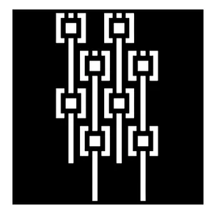 شابلون باتیس آرت طرح پترن کد 444