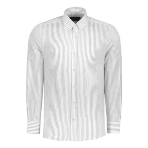 پیراهن آستین بلند یقه برگردان مردانه پاتن جامه مدل 04MR8691