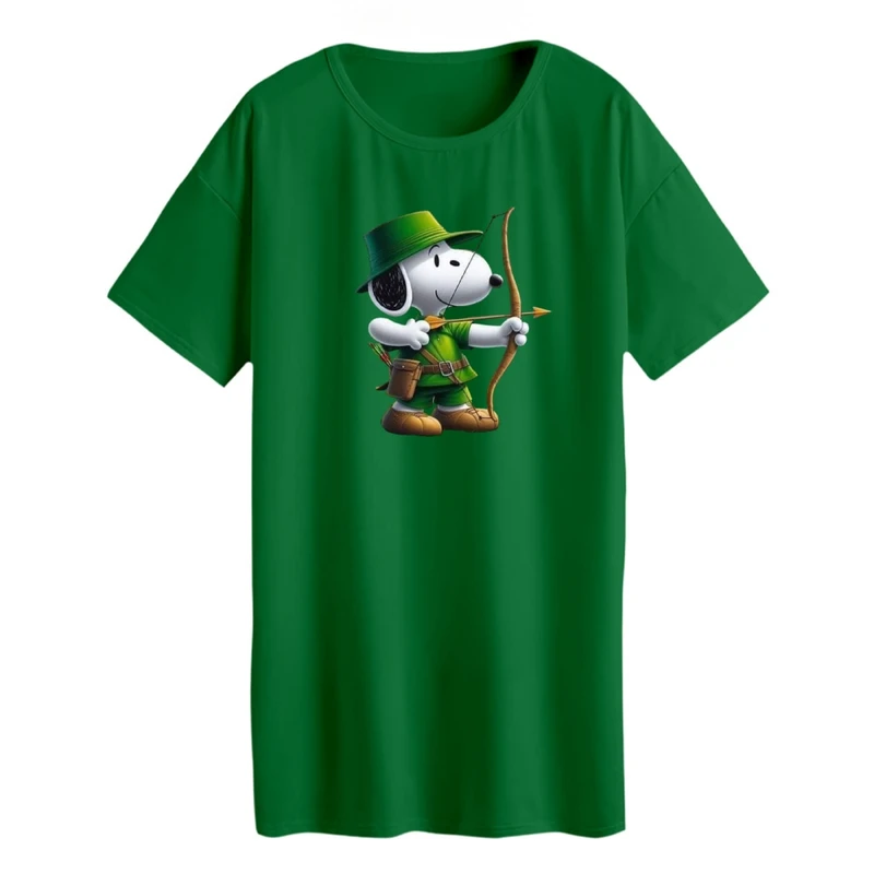 تی شرت لانگ زنانه مدل اسنوپی کد ۴۶