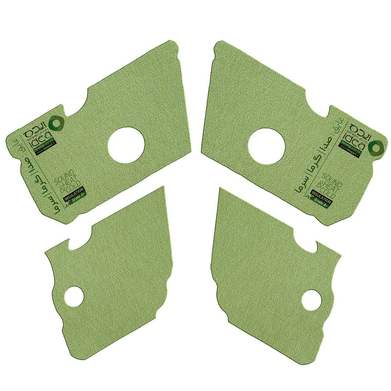 عایق درب خودرو ایده پارت نیکان کد Isomax-206 مناسب برای 206 مجموعه چهار عددی