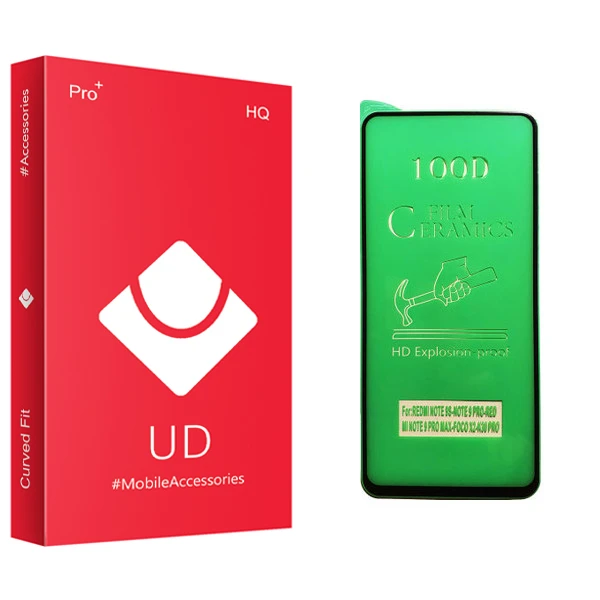 محافظ صفحه نمایش سرامیکی یو دی مدل +PRO مناسب برای گوشی موبایل شیائومی Redmi Note 9 Pro